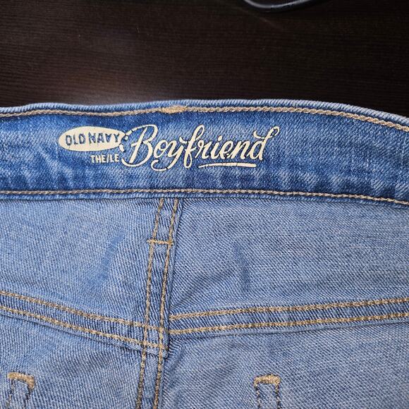 Old Navy The/LE Boyfriend Jeans Women’s Sz 2 Blue Mid Rise Relaxed Fit Casual - Picture 6 of 16